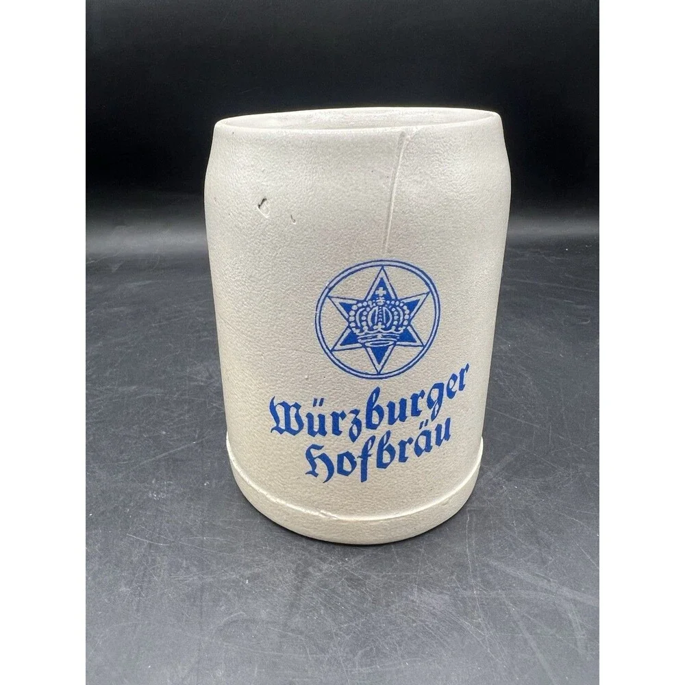 Vintage Wurzburger Hofbrau 0.5L Stoneware Beer Stein Mug Made in Germany